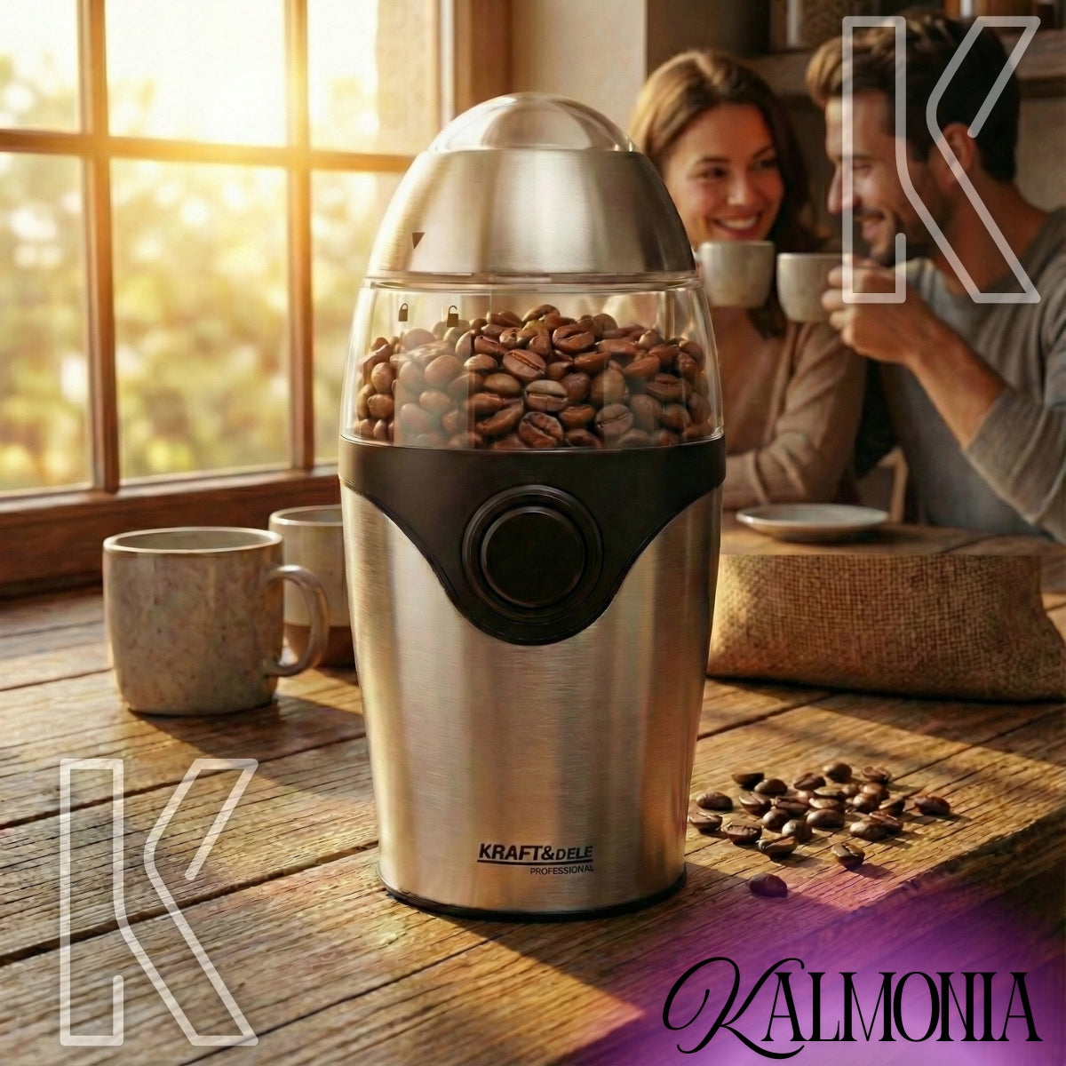 POWERFUL ELECTRIC GRINDER FOR GRINDING COFFEE SUGAR NUTS GRAIN GRINDER 300W Grinding mechanism blades