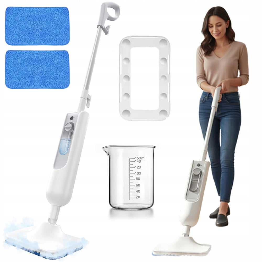 POWERFUL ELECTRIC STEAM MOP VACUUM CLEANER PREMIUM 1500W 380ML WITH ACCESSORIES Packaging status original