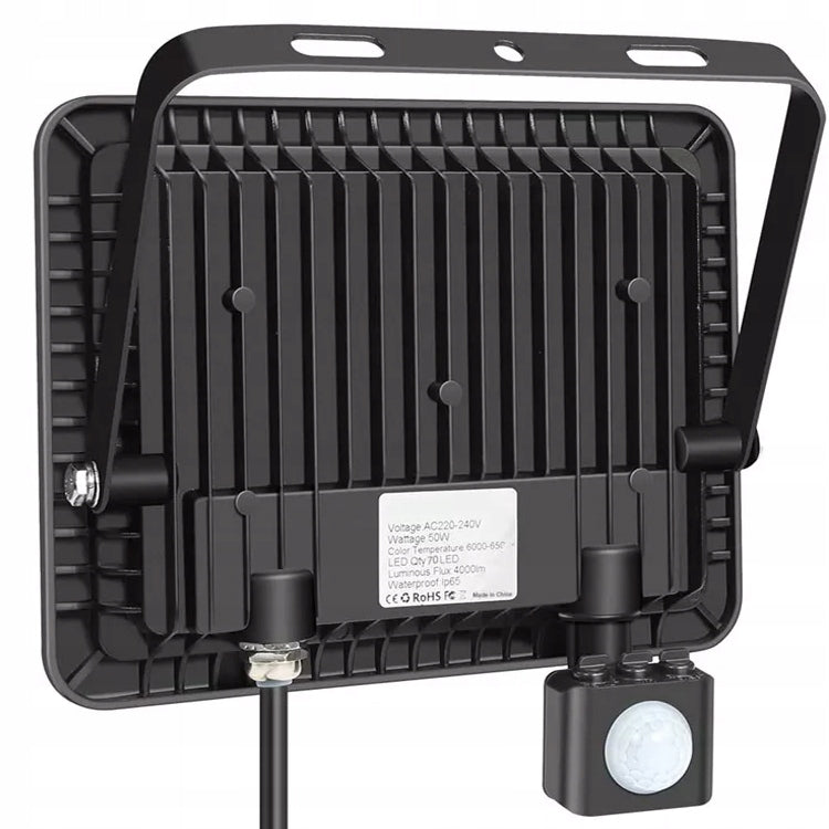POWERFUL HALOGEN LED 100W FLOODLIGHT WITH DUSK MOTION SENSOR 9000lm SLIM Brand Smartled