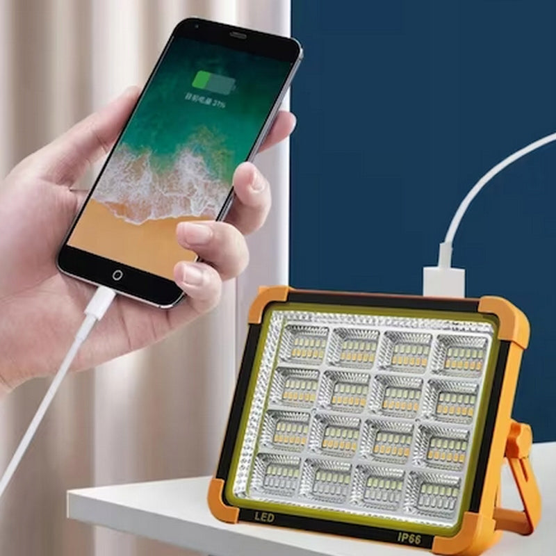 POWERFUL HALOGEN PORTABLE LARGE SOLAR WORK LAMP 192 LED POWERBANK USB C Brand no brand