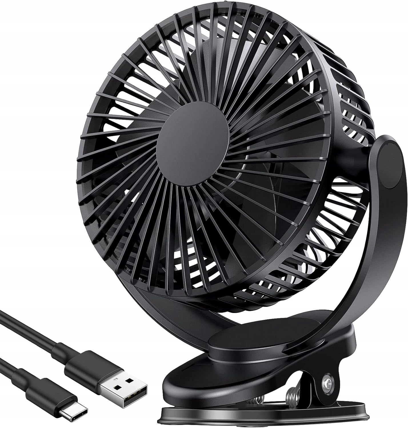 POWERFUL HOME DESK FAN WITH USB CLIP 3 LEVELS QUIET