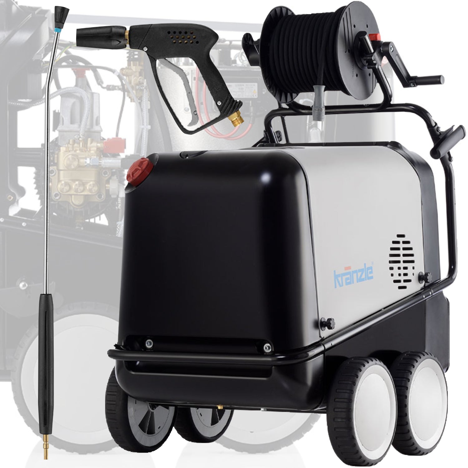 POWERFUL HOT WATER PRESSURE WASHER KRANZLE THERM 1017 DRUM 150bar 1000l/h