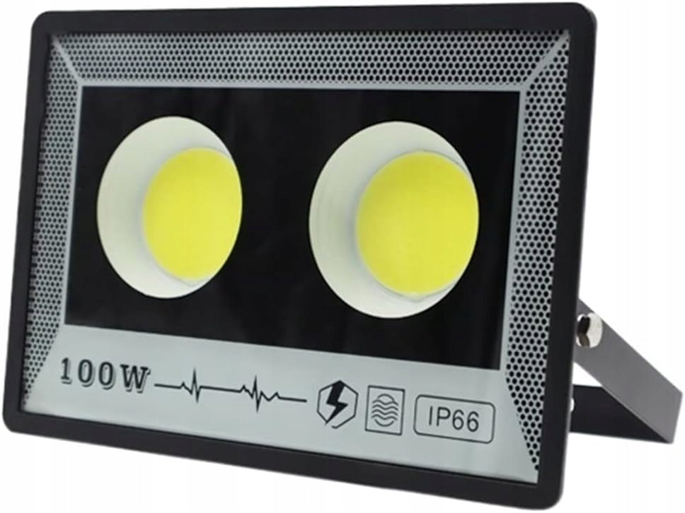 POWERFUL LAMP FOR GARDEN GARAGE FOR FACADES 100W IP66 HALOGEN FLOODLIGHT