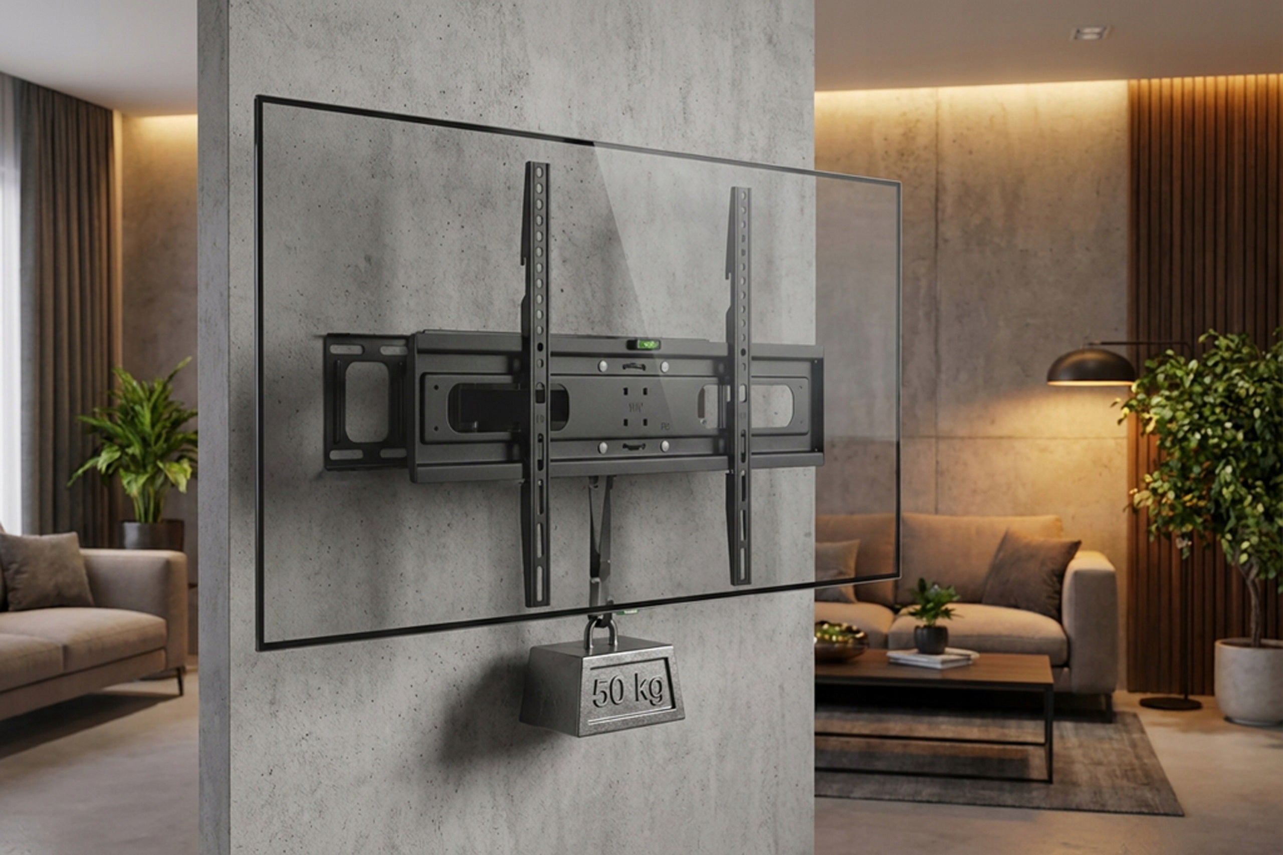 POWERFUL LCD TV MOUNT LED WALL MOUNTED TV HANGER 32-85 CALI Manufacturer code UCHWYT DO TELEWIZORA WIESZAK 32-85 cali