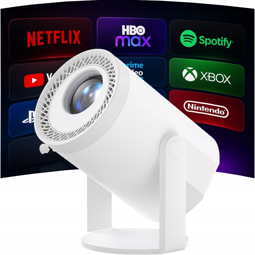 POWERFUL LED Projector Smart TV Android 14 HDMI maXvision T1 300 ANSI