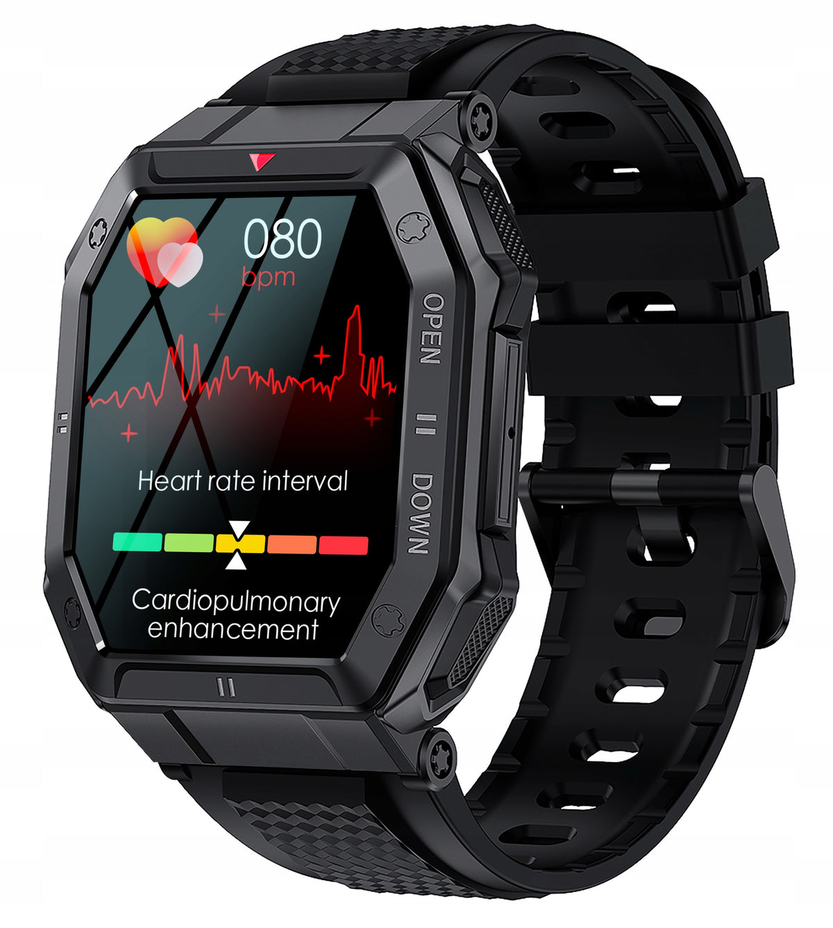 POWERFUL MILITARY MEN'S WATCH SMARTWATCH TALK SMS HEART RATE MONITOR Polish Brand no brand