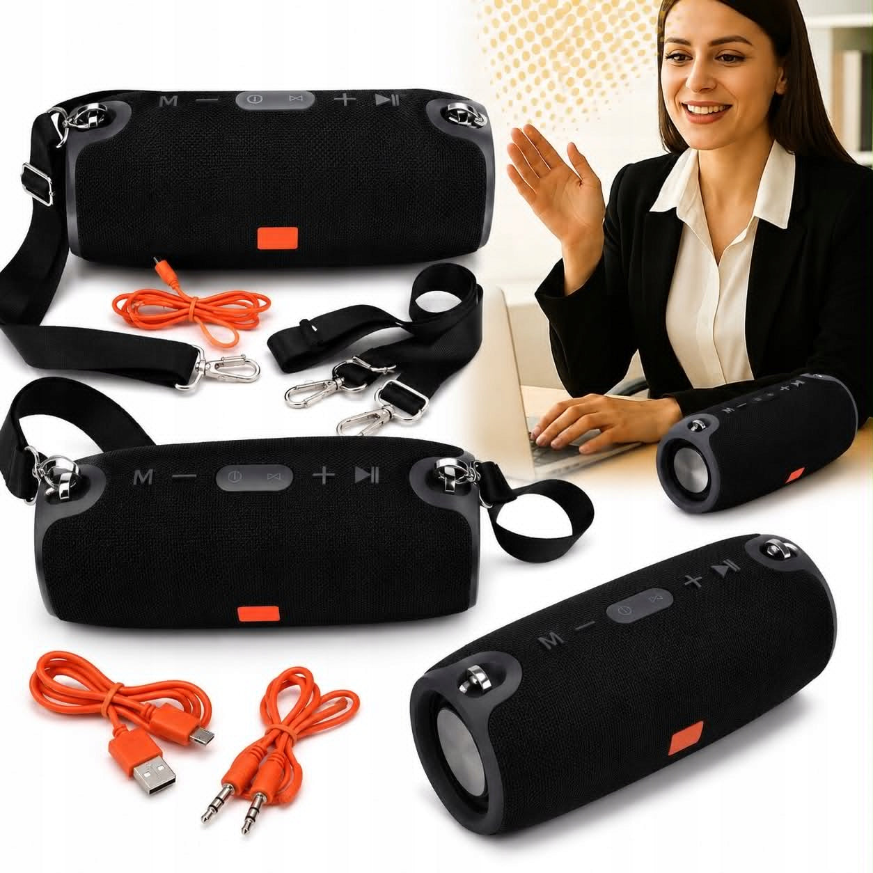POWERFUL MOBILE SPEAKER WIRELESS SOLID CLEAR SOUND RADIO FM MOBILE