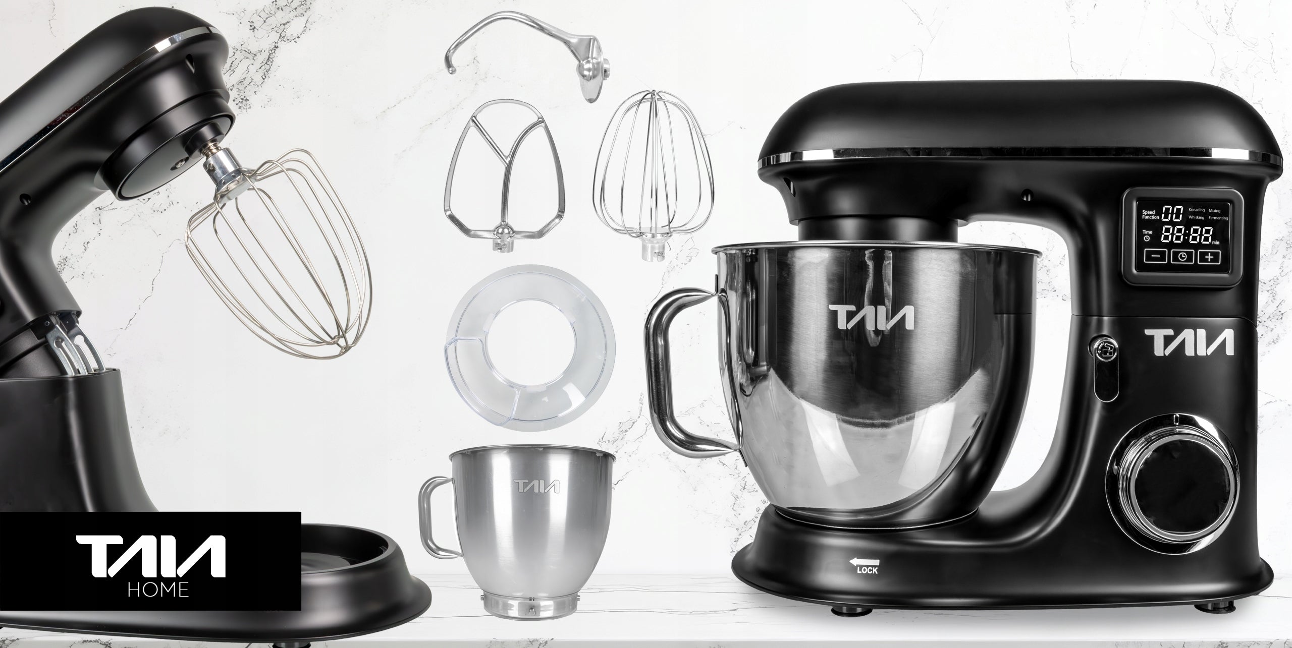 POWERFUL PLANETARY ROBOT TAIA ZURA KITCHEN 2000W LARGE BOWL 6,5L LED SET Manufacturer code TAIA Robot planetarny ZURA