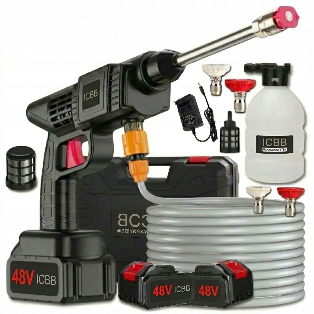 POWERFUL PRESSURE WASHER Rechargeable SET 2x 48V Battery Operated