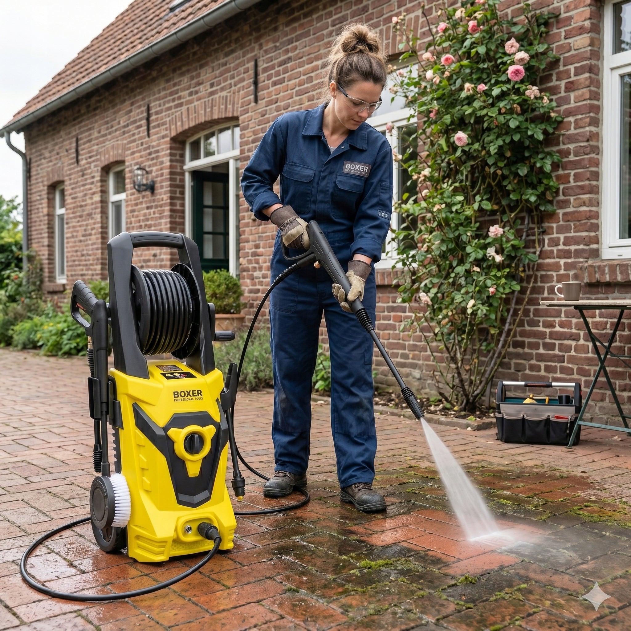 POWERFUL Pressure Washer 2800W 360Bar Drum Foamer Brush Car CUBES Packaging status original