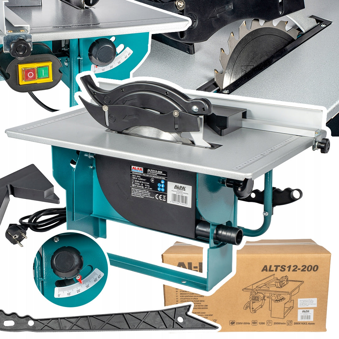 POWERFUL TABLE SAW COUNTRY AL-FA wood circular saw 1200W