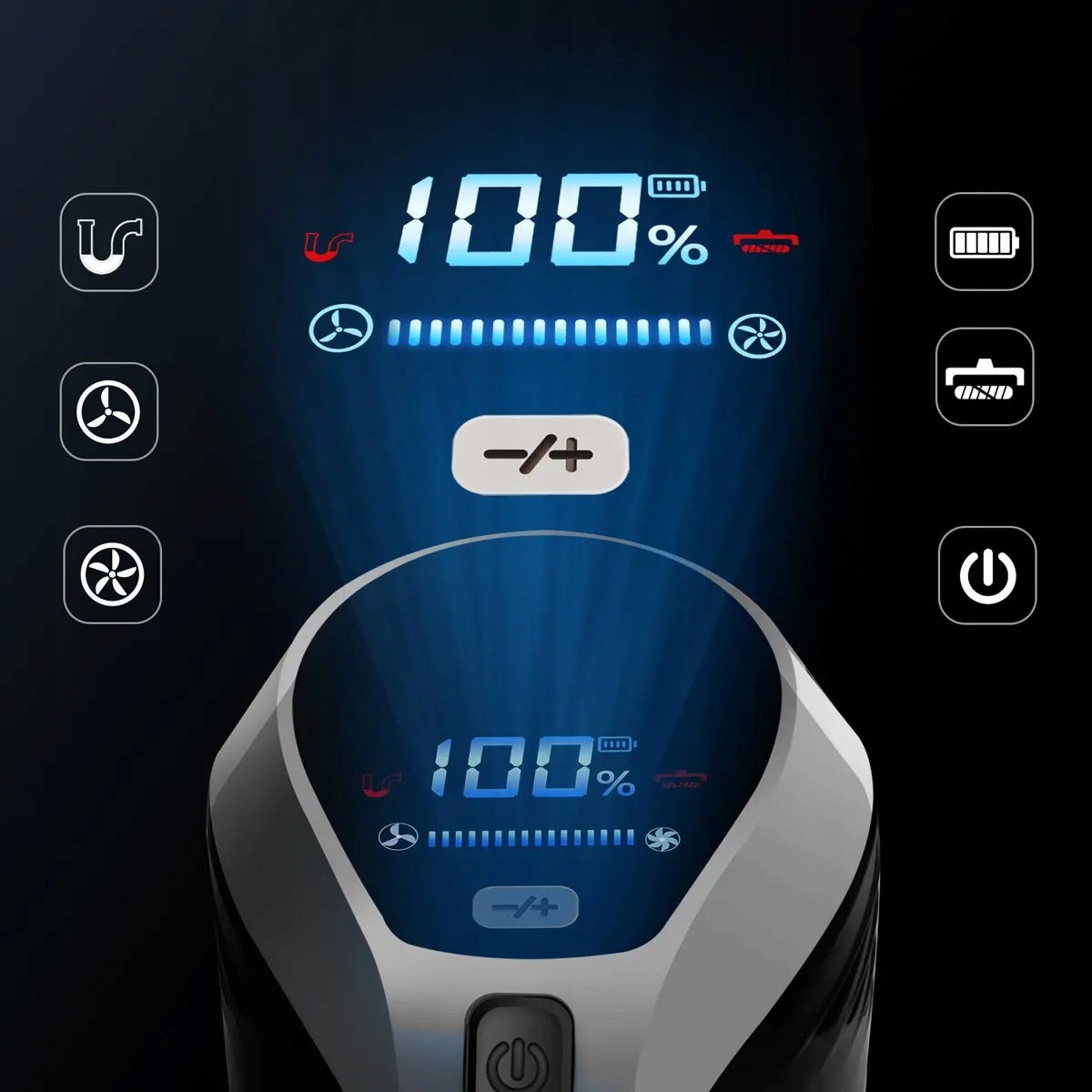 POWERFUL VACUUM CLEANER Vertical Wireless LED Lamp POWER 20000PA turbo brush Manufacturer code XC1-M
