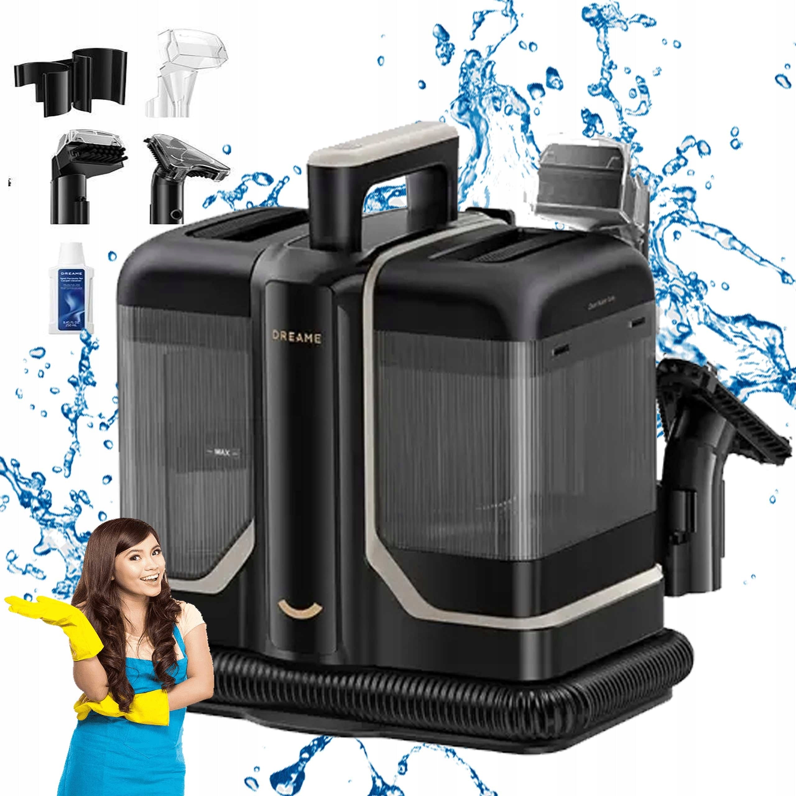 POWERFUL WASHING VACUUM CLEANER CARPETS UPHOLSTERY FABRIC DREAME N10 12000Pa