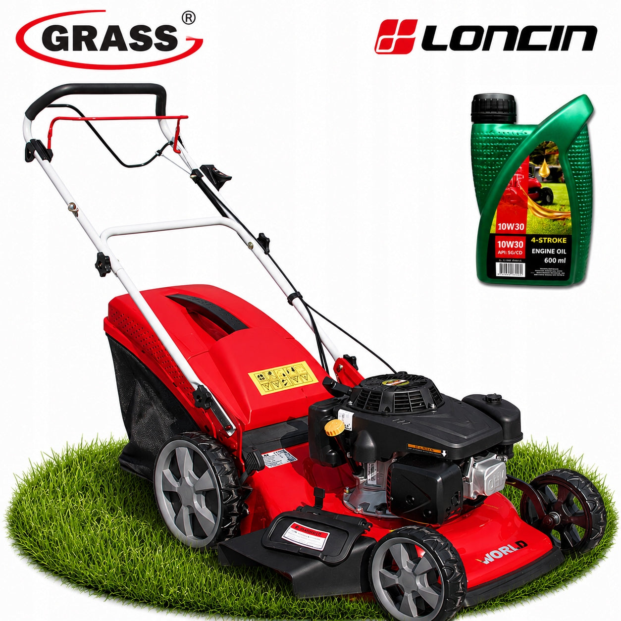 POWERFUL diesel mower drive GRL 530S HW Loncin 196cm3 53 cm 70L Grass