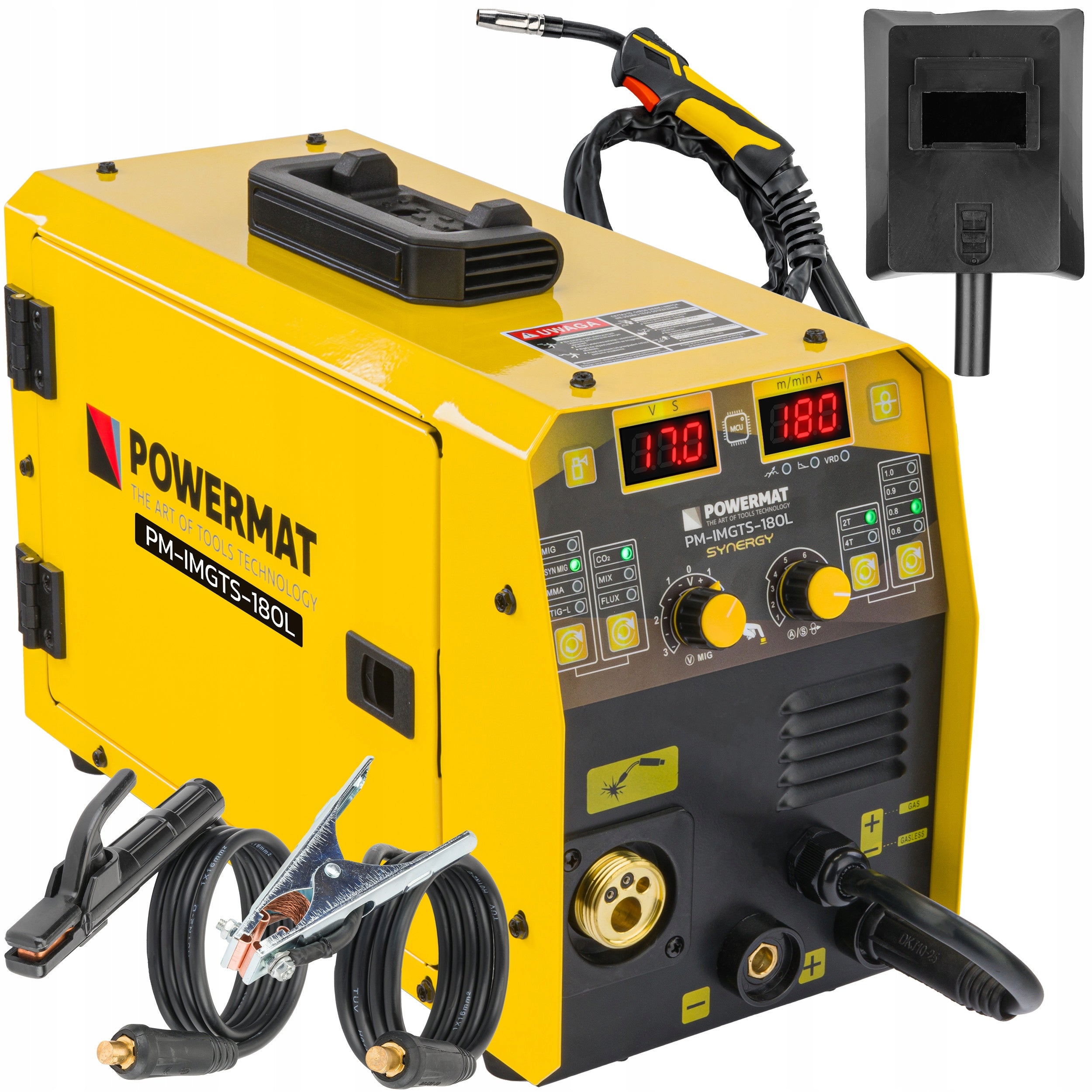 POWERMAT INVERTER MIGOMAT MIG/MAG FLUX MMA TIG-LIFT SYNERGISTIC 15-180A