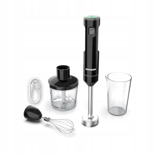 POYOCOM Wireless Hand Blender With Container 600ml For Smoothie