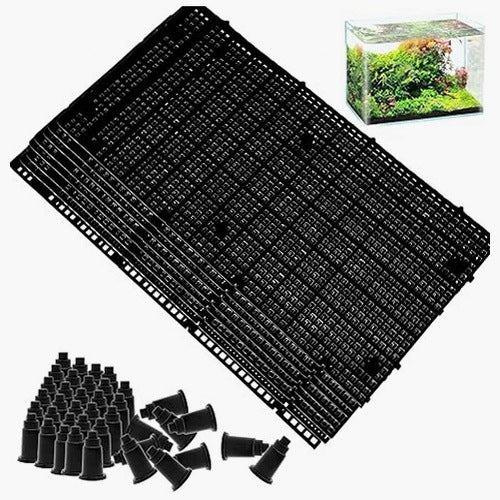 PP MESH GRIDS FOR AQUARIUM - 8 PIECES - DIVIDER - INSULATING - FILTER STEEL