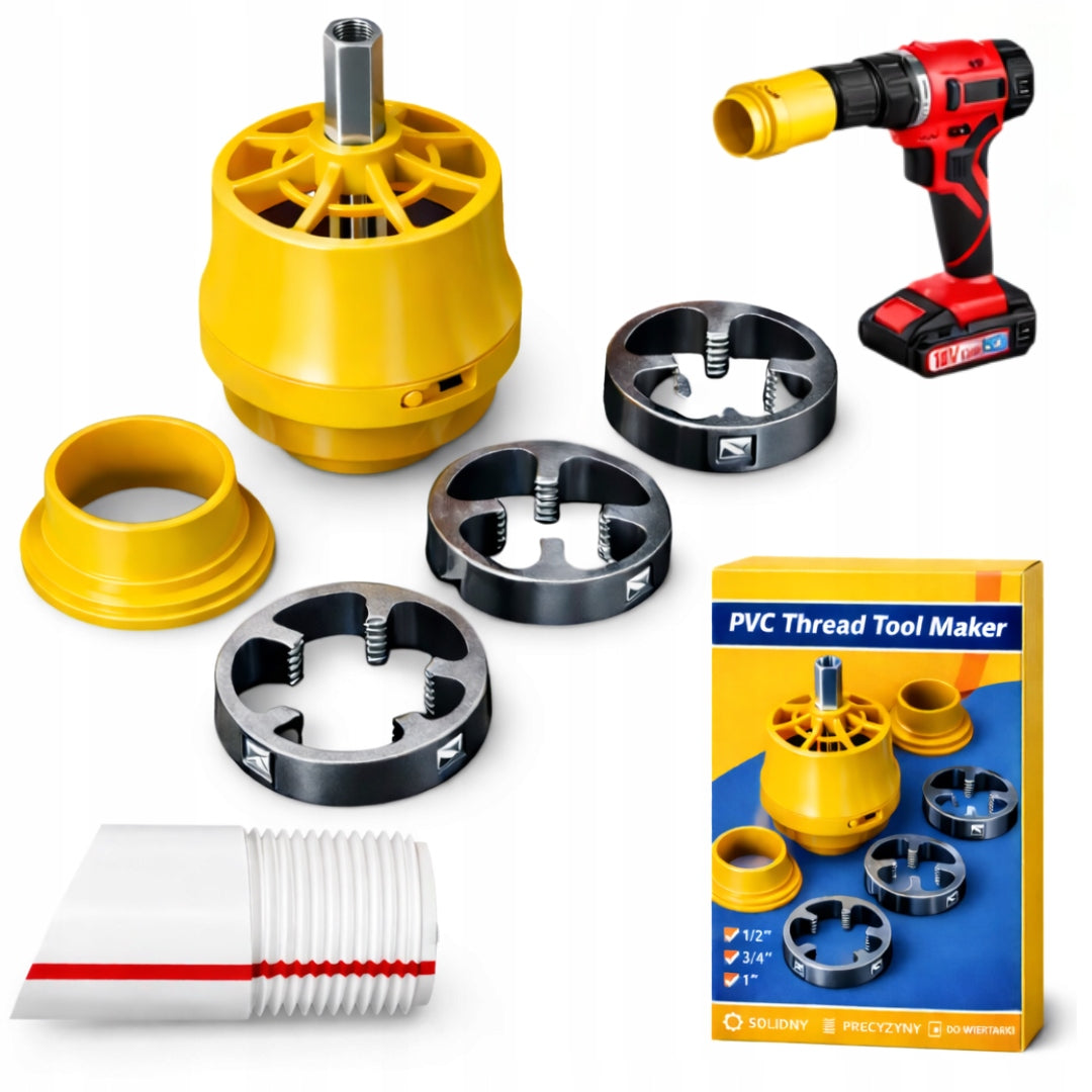 PP/PVC PIPE TAP WITH SCREWDRIVER DIES SET