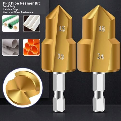 PPR PVC PIPE REAMERS SET OF 3 HIGH CARBON STEEL Manufacturer code SWC5908151297209