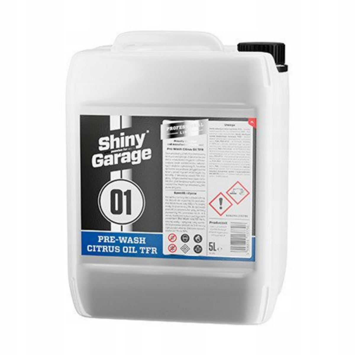 PRE-WASH CITRUS OIL TFR 5L PRE-WASH SOFTENS DIRTY Manufacturer Shiny Garage
