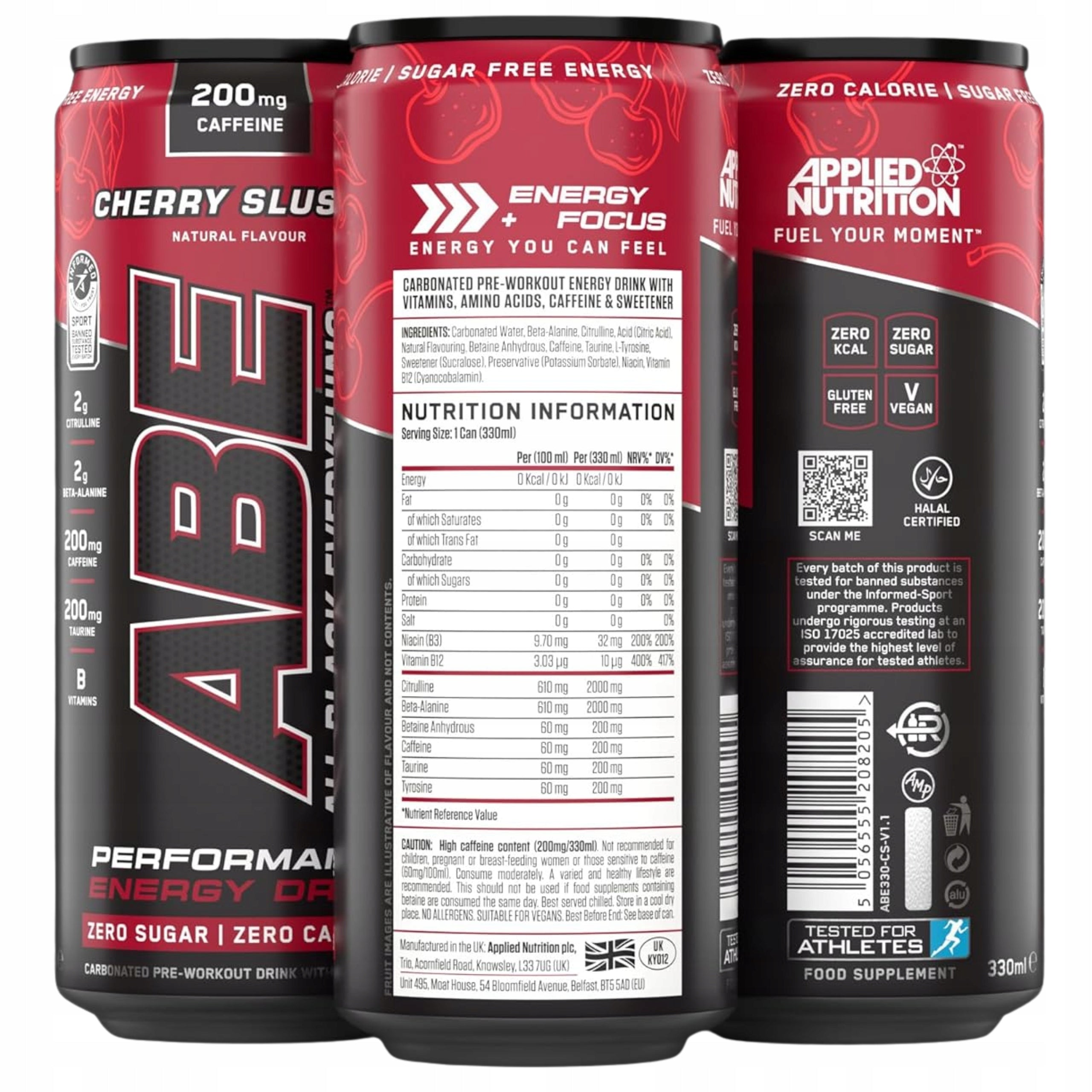 PRE-WORKOUT APPLIED NUTRITION ABE PUMP STRENGTH POWER STIMULATION 330ml Brand Applied Nutrition