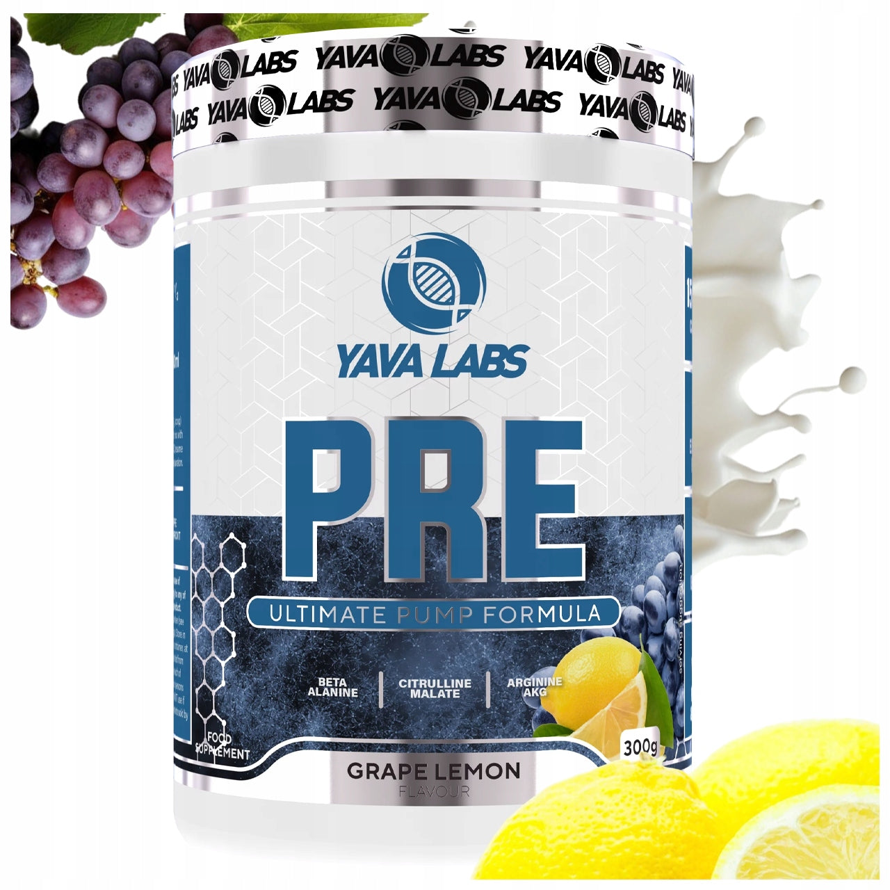 PRE-WORKOUT CONDITIONER YAVA LABS CITRUS PREWORKOUT POWDER 300G