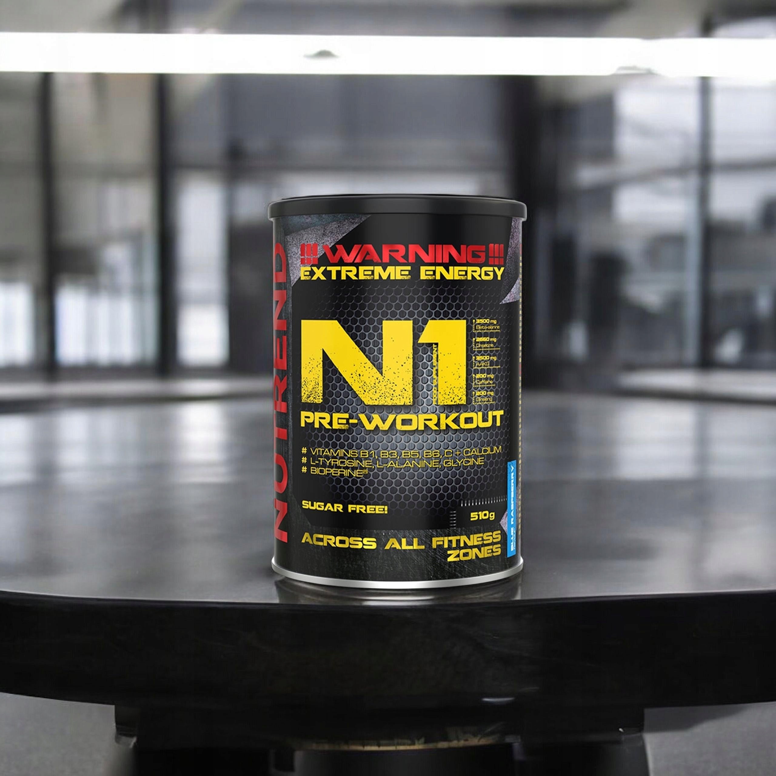 PRE WORKOUT CREATINE BETA ALANINE ARGININE CITRULLINE N1 510g NUTREND Brand Nutrend