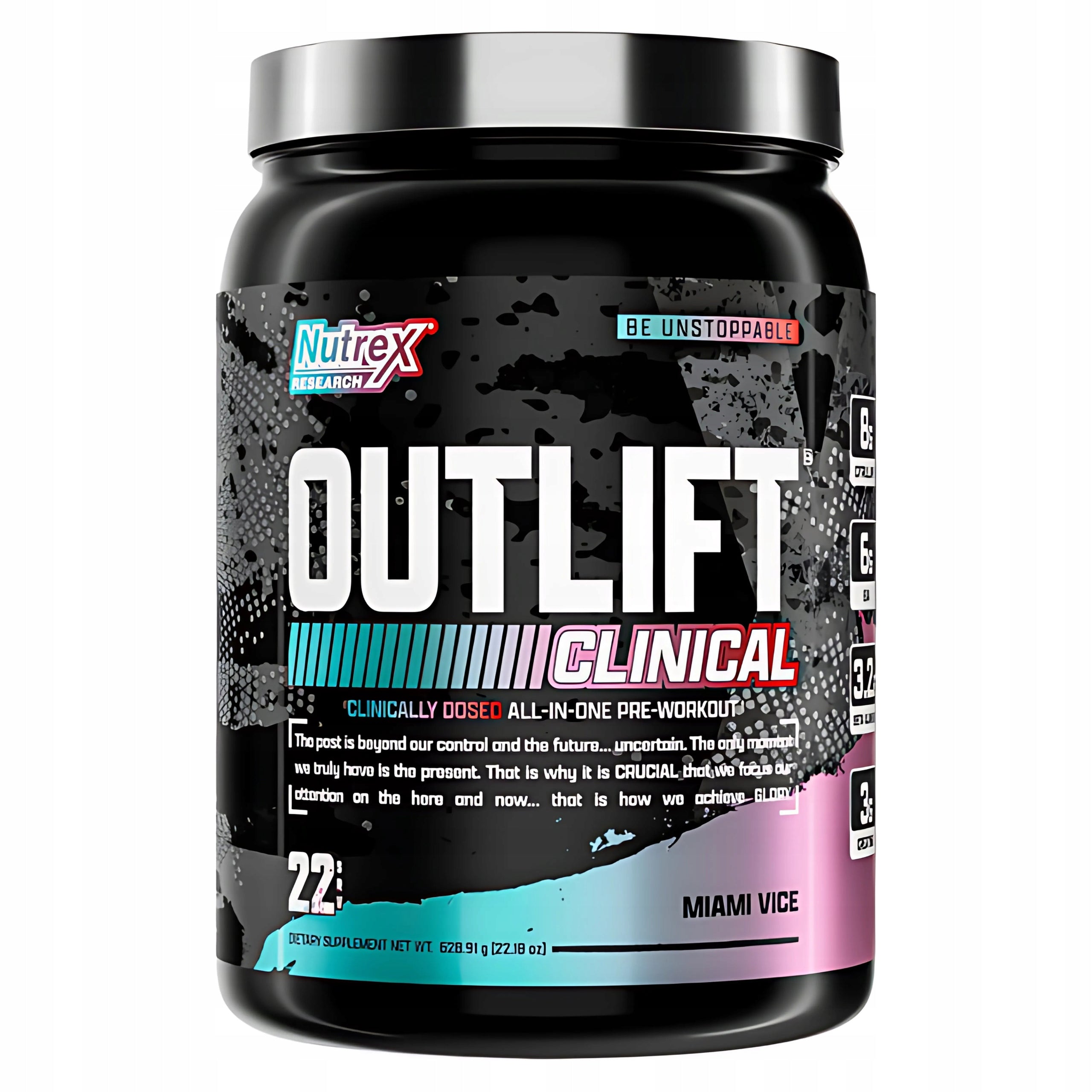 PRE-WORKOUT OUTLIFT CLINICAL NUTREX PUMP STRENGTH POWER STIMULATION 380g Expiration date at least six months from the date of purchase