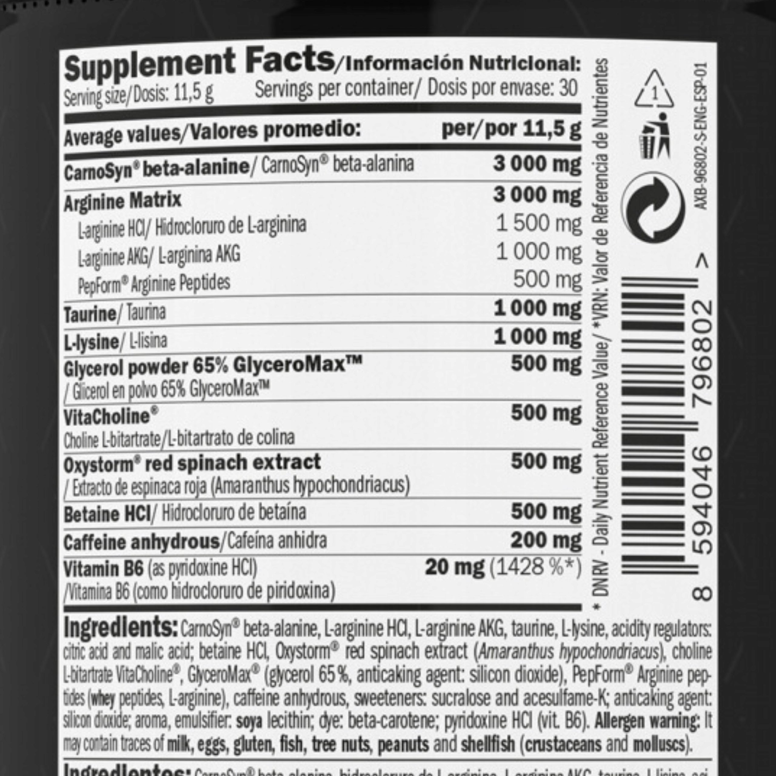 PRE-WORKOUT PUMP Strength Focus Caffeine Yeep Pump Lime Packaging status original