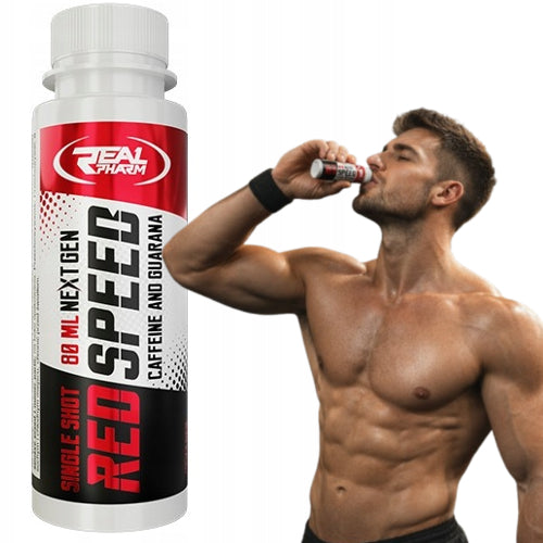 PRE-WORKOUT SHOT Real Pharm RED SPEED SHOT CAFFEINE GUARANA 80ml