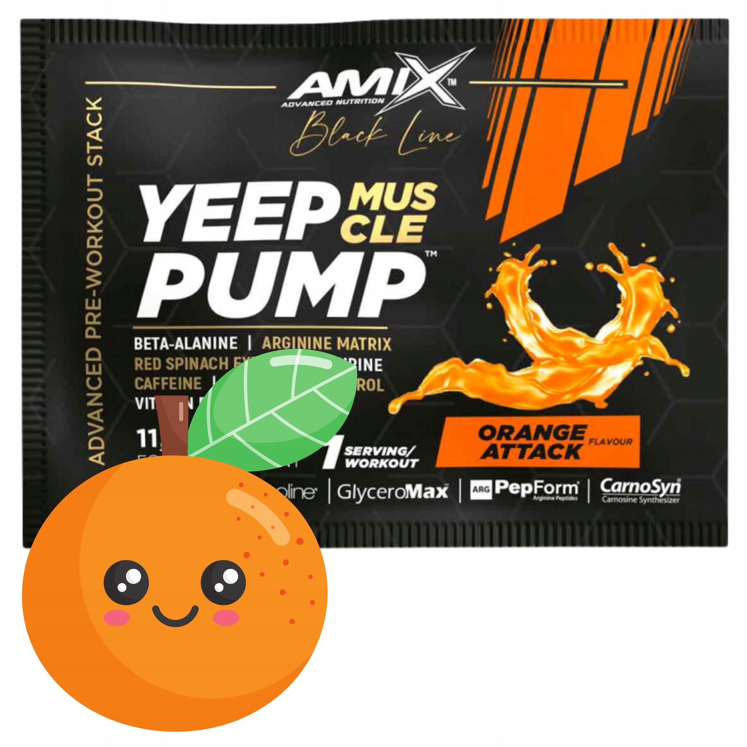 PRE-WORKOUT in Sachets Caffeine Pump Strength Focus