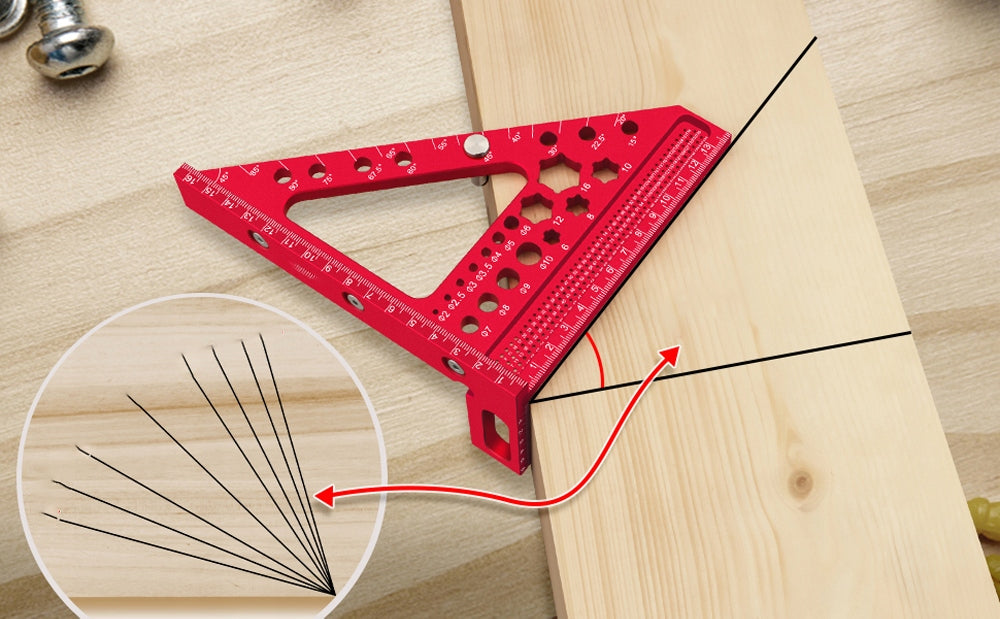 PRECISION ALUMINIUM JOINERY ANGLE FOR WOOD MEASUREMENT AND MARKING Material aluminum