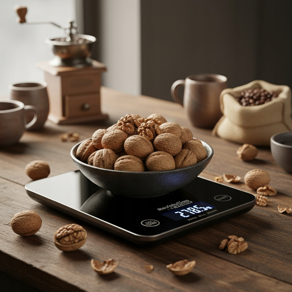 PRECISION ELECTRONIC KITCHEN SCALE 1 g - 5 kg GLASS BLACK JEWELERY Brand Revolution POWER