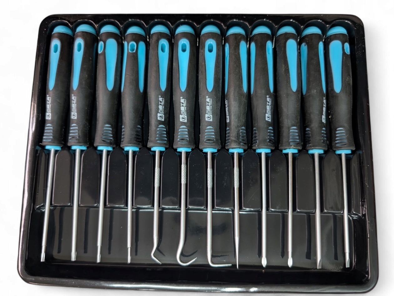 PRECISION HOOKS SKEWERS SCREWDRIVERS for spring O-ringS SET 12in1 Packaging status original
