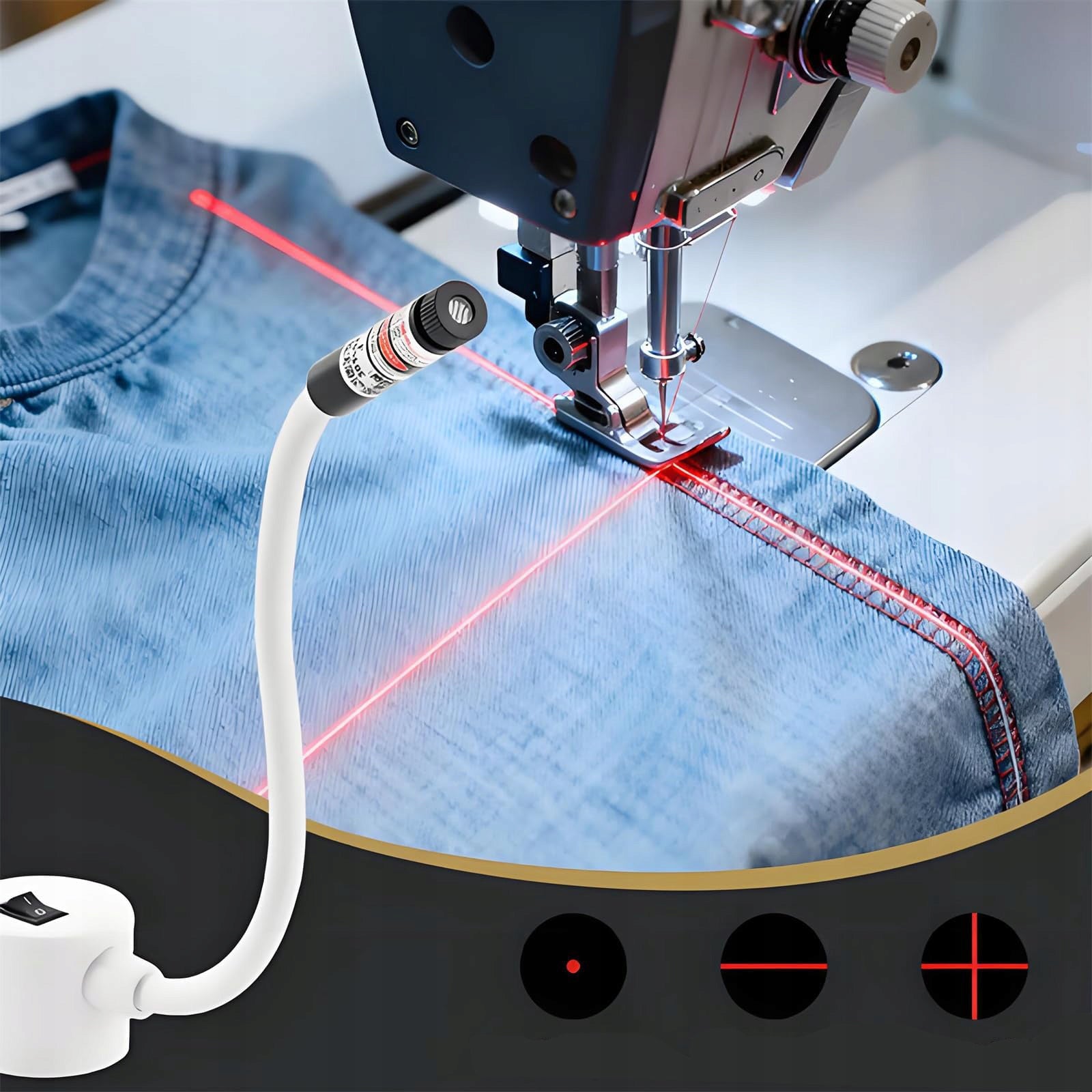 PRECISION LASER SEWING POINTER LINE CROSS POINT MAGNET FOR MACHINE Brand no brand