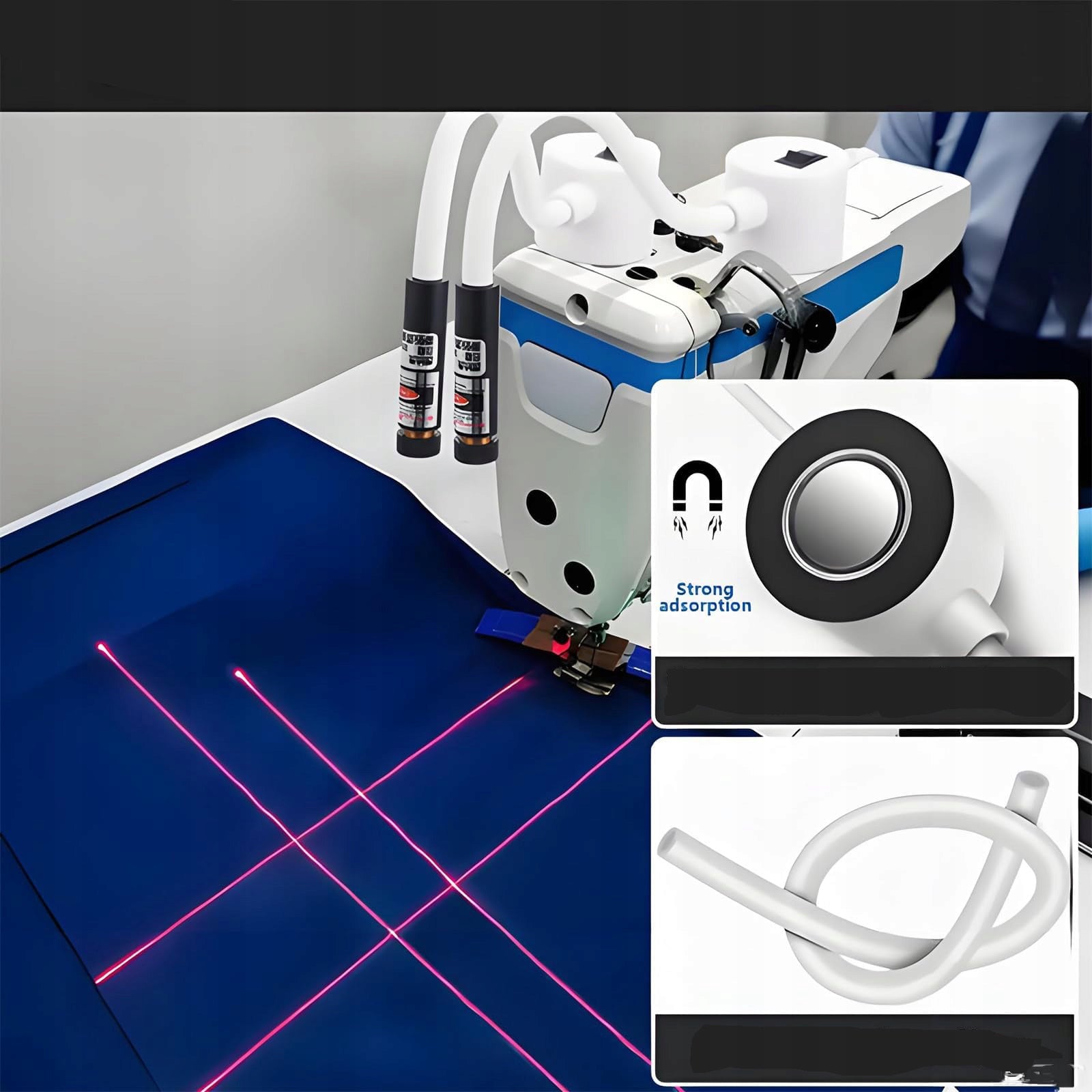 PRECISION LASER SEWING POINTER LINE CROSS POINT MAGNET FOR MACHINE Foot type delicate fabrics for zigzag stitching