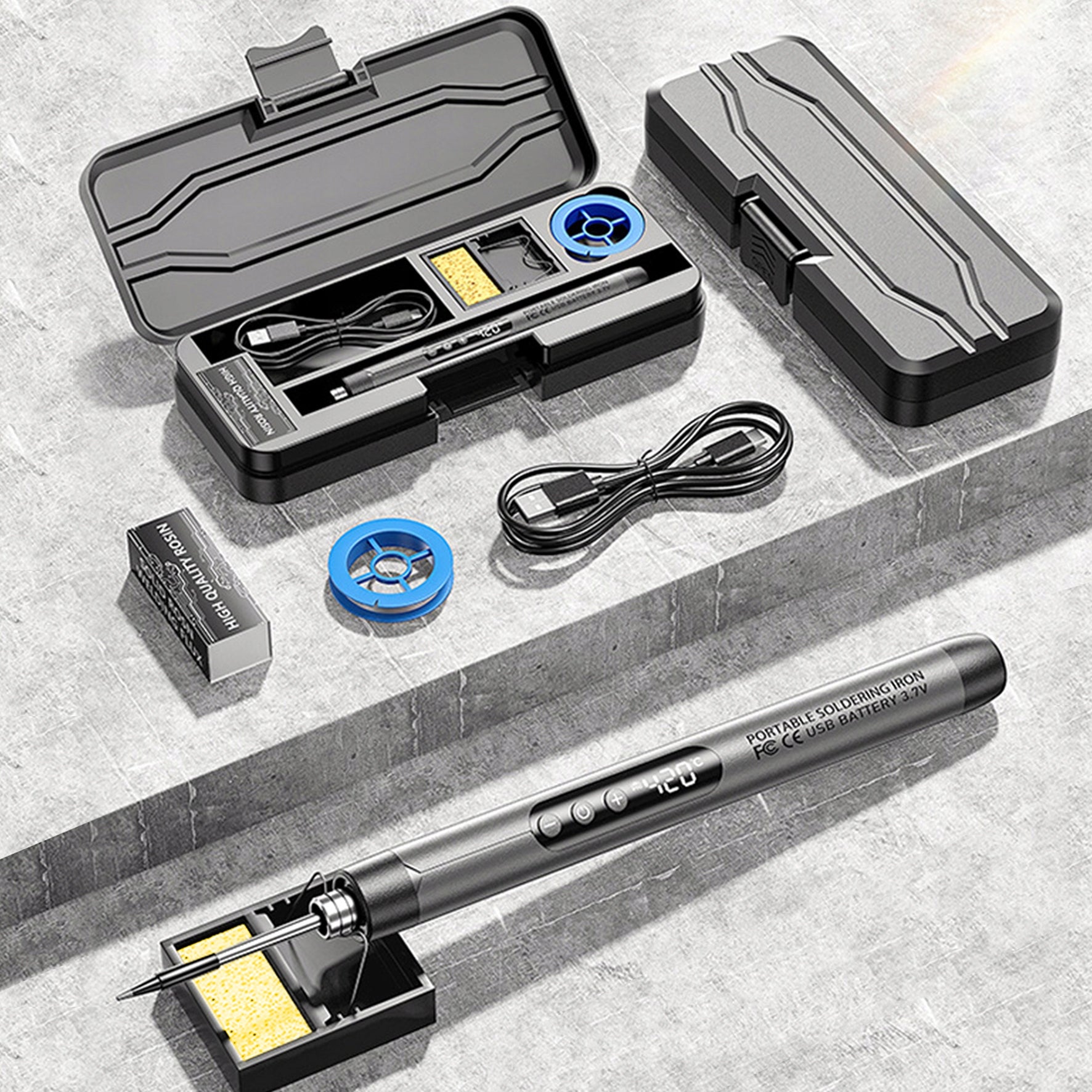 PRECISION SOLDERING IRON WITH WIRELESS CORDLESS FLASK DISPLAY Manufacturer code ZX-dianlaotie