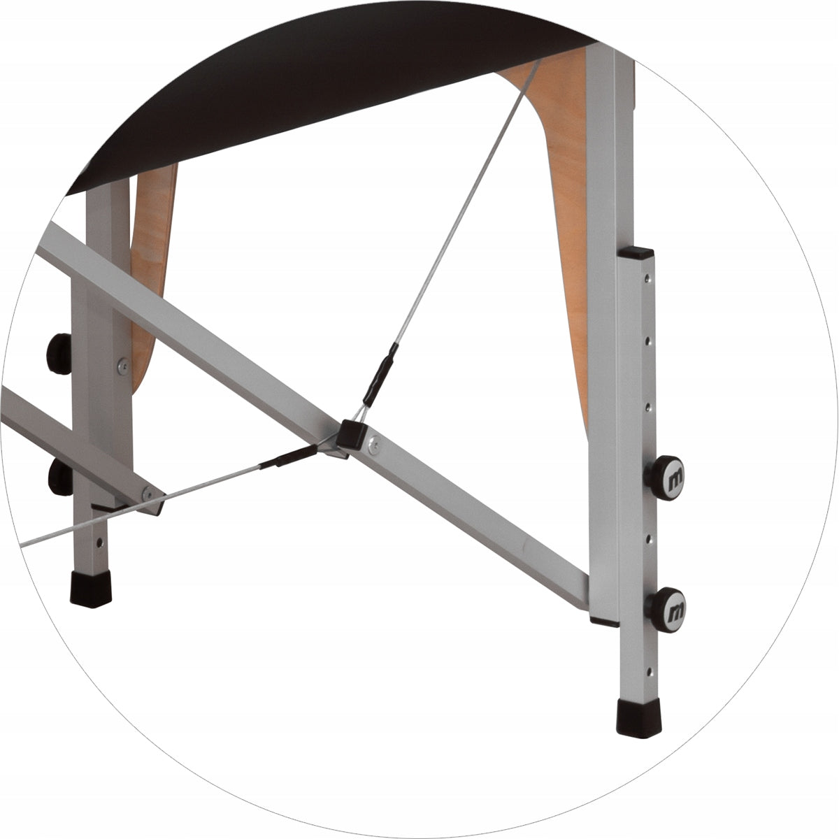 PREMIUM ALU FROM MOV - PROFESSIONAL 2 SEC. TABLE MASSAGE BED CERTIFICATES Kind folding table