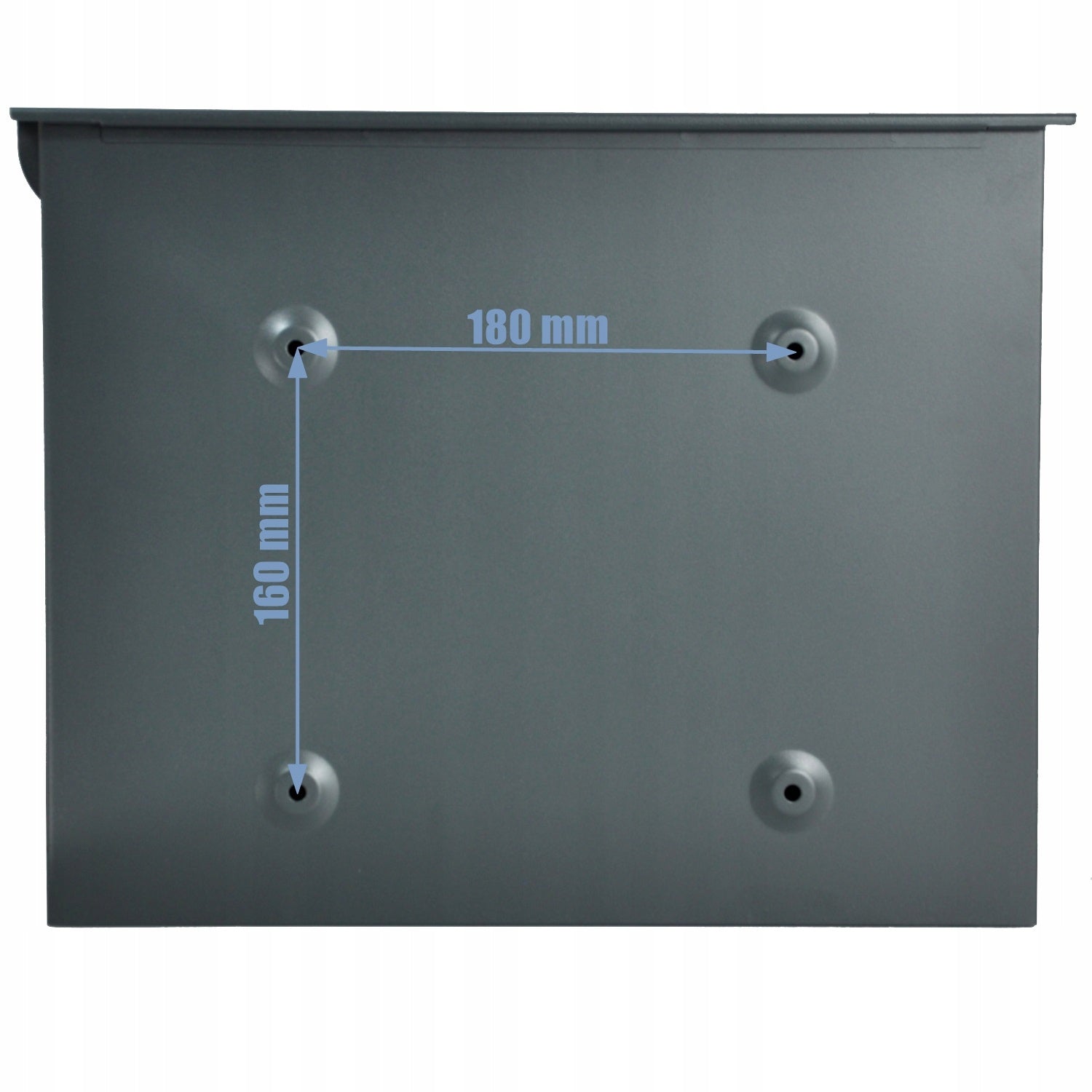 PREMIUM ANTHRACITE MATTE LETTER BOX LARGE C4 + 3 KEYS, SCREWS Brand Handmet