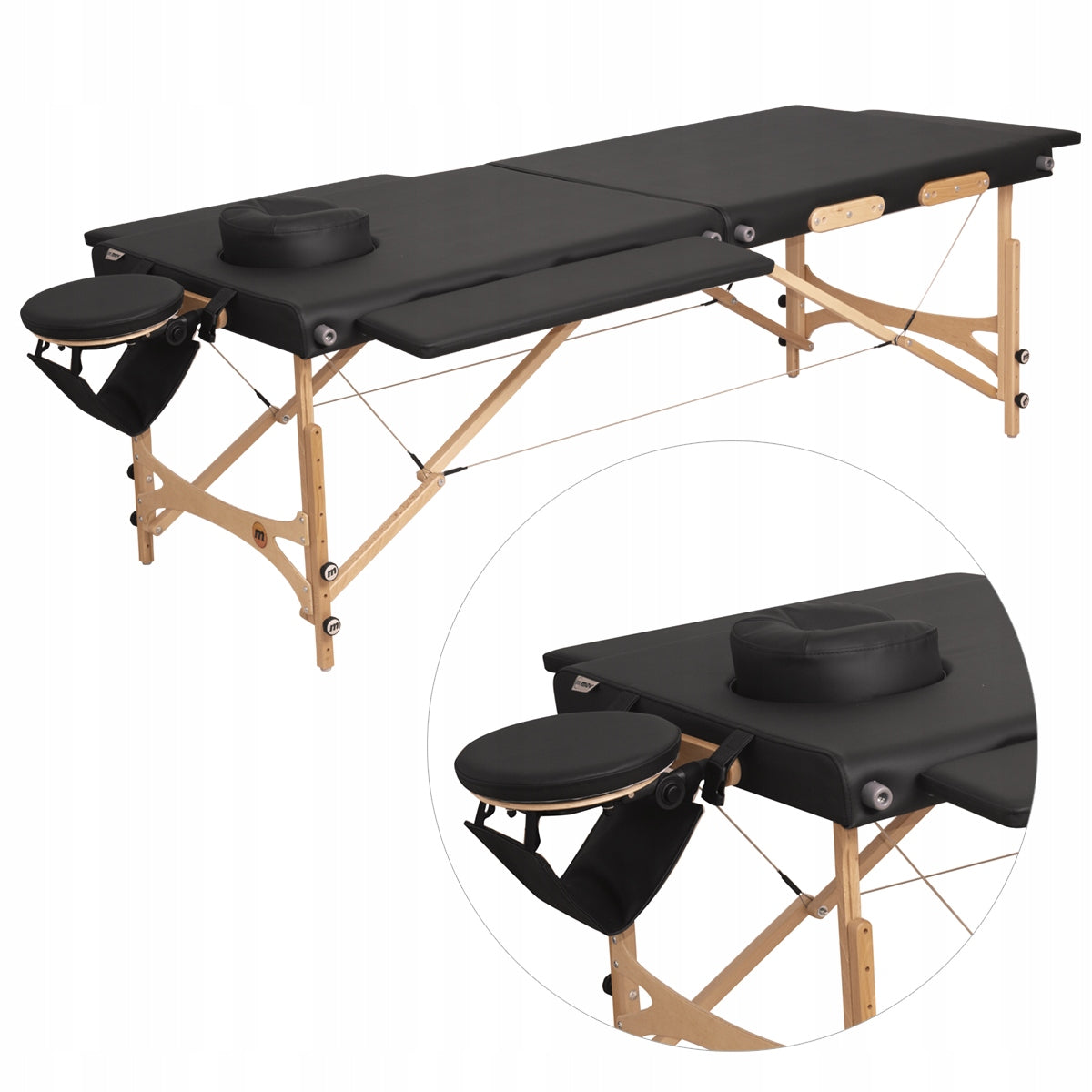 PREMIUM AYA - TABLE MASSAGE BED WITH SOUND Polish WIDE LONG WITH SHELVES Brand MOV