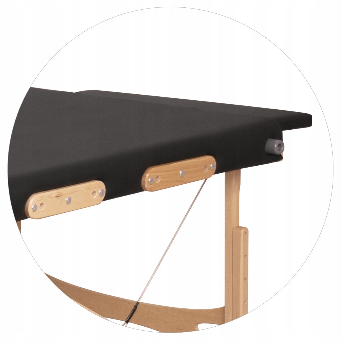 PREMIUM AYA - TABLE MASSAGE BED WITH SOUND Polish WIDE LONG WITH SHELVES Color other