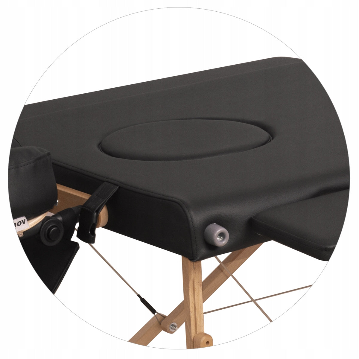 PREMIUM AYA - TABLE MASSAGE BED WITH SOUND Polish WIDE LONG WITH SHELVES Kind folding table