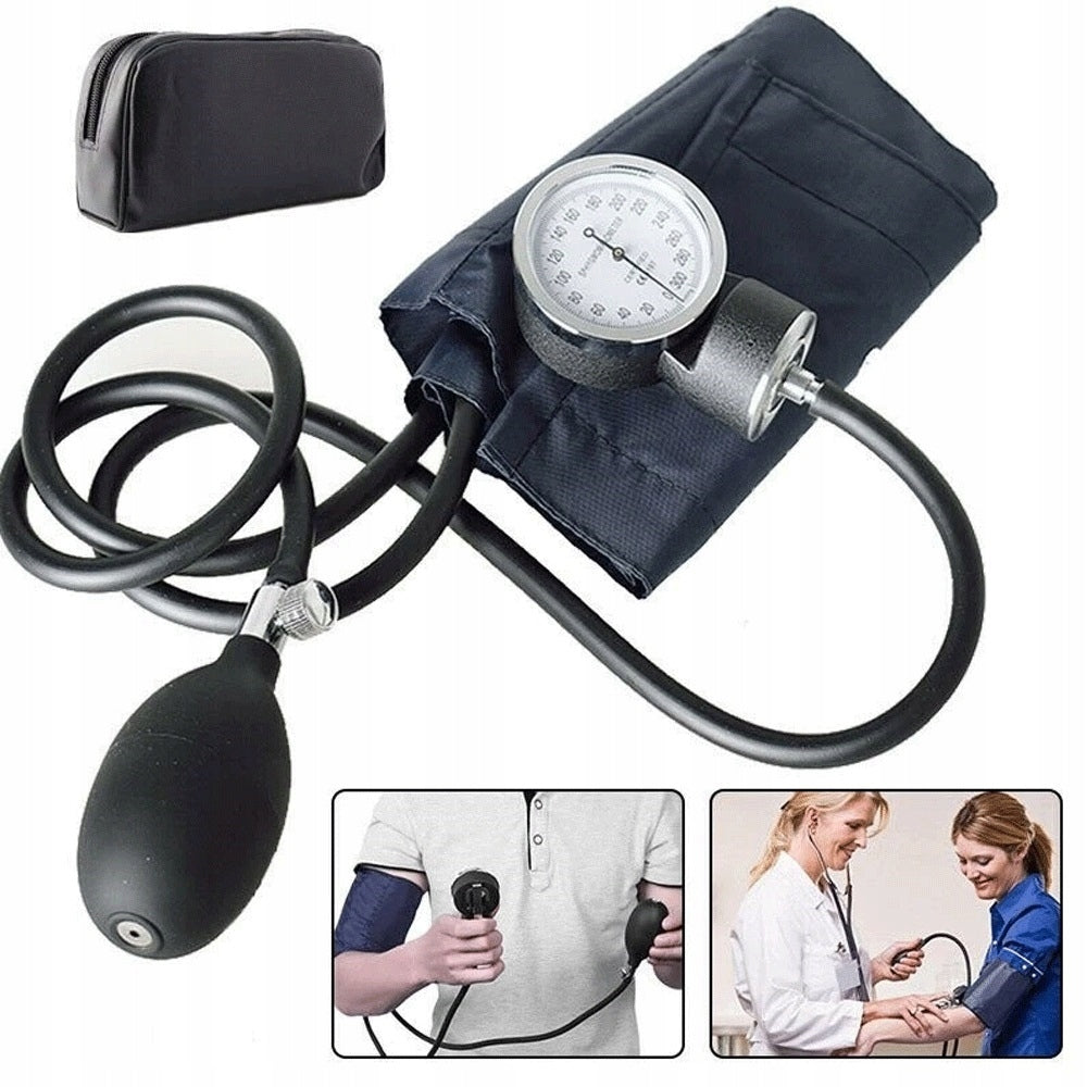 PREMIUM BLACK STETHOSCOPE BLOOD PRESSURE MONITOR FOR HOME AND TRAVEL Packaging status original