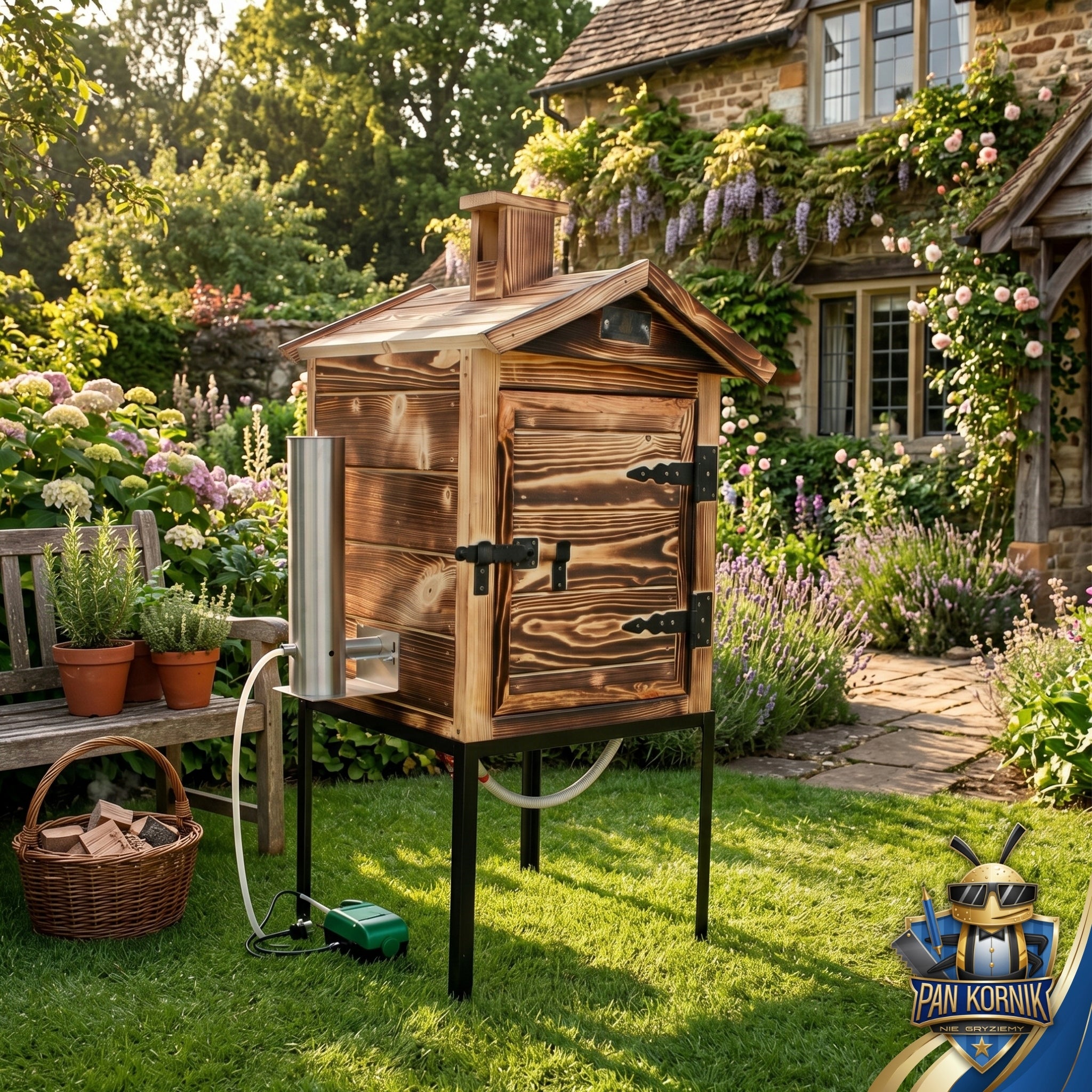 PREMIUM ELECTRIC WOODEN SMOKEHOUSE 100 LITERS MANUFACTURER PAN BARK BEETLE Manufacturer code WĘDZARNIA ELEKTRYCZNA 100 LITRÓW PAN KORNIK