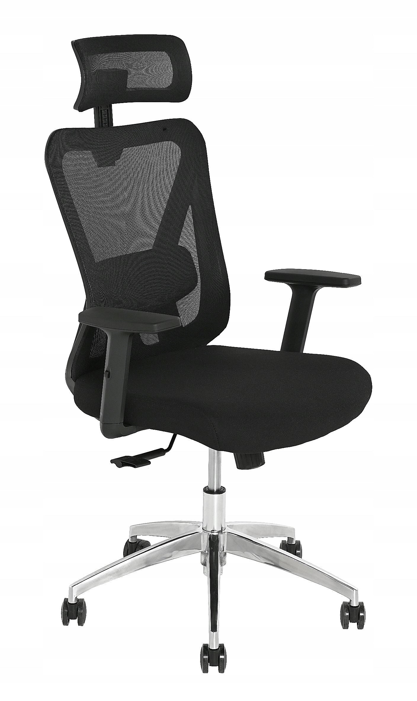 PREMIUM ERGONOMIC OFFICE CHAIR UP TO 150kg ALUMINUM VENTILATION MESH Manufacturer code OTE-FOT-LEO-BLACK