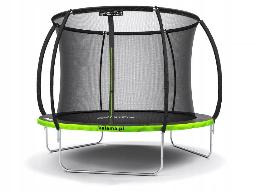 PREMIUM GARDEN TRAMPOLINE BLACK JUST FUN 10FT-305CM