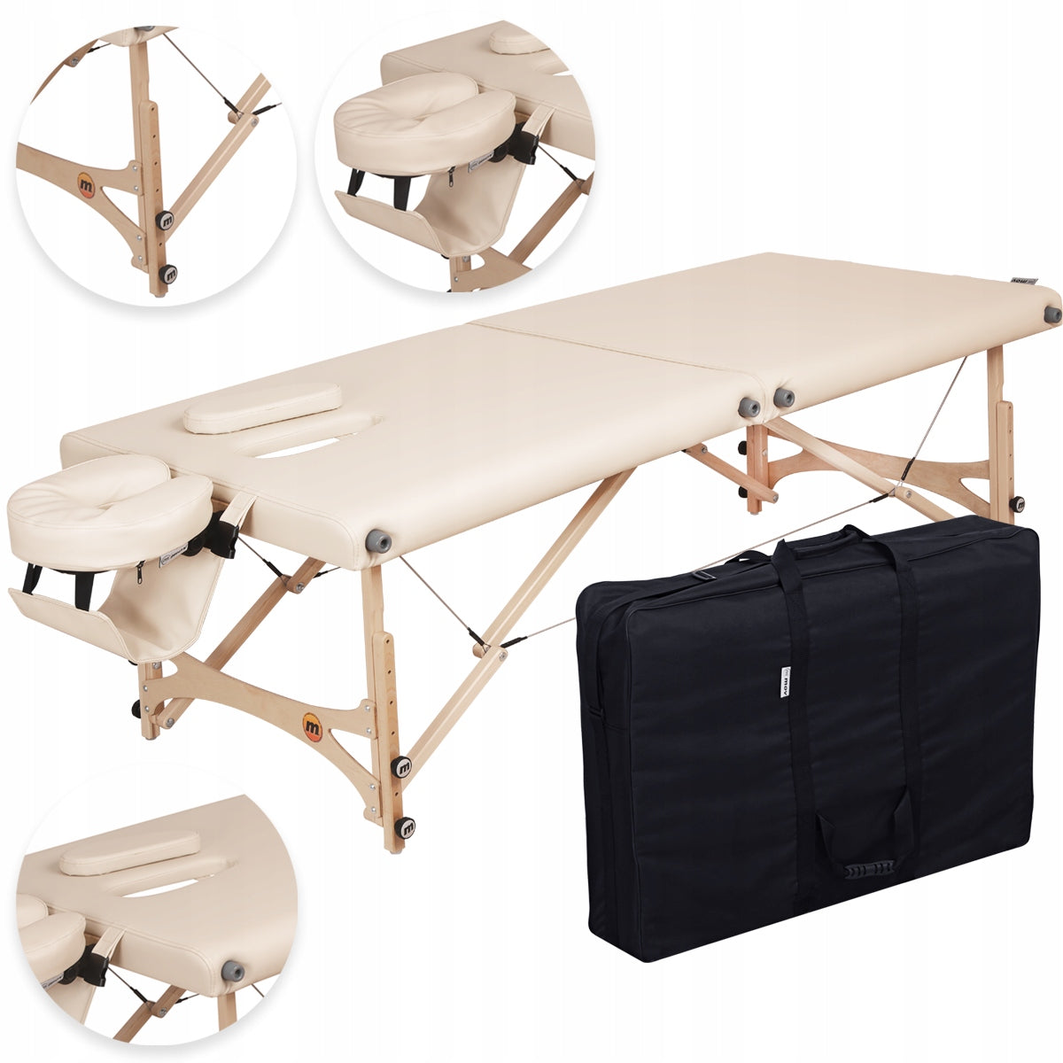 PREMIUM PRO 80 - PROFESSIONAL 2 SEC. TABLE MASSAGE BED CERTIFICATES MD