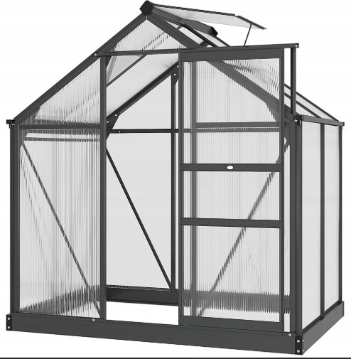 PREMIUM QUALITY POLYCARBONATE GREENHOUSE MADE OF POLYCARBONATE ANTHRACITE + FREEBIE