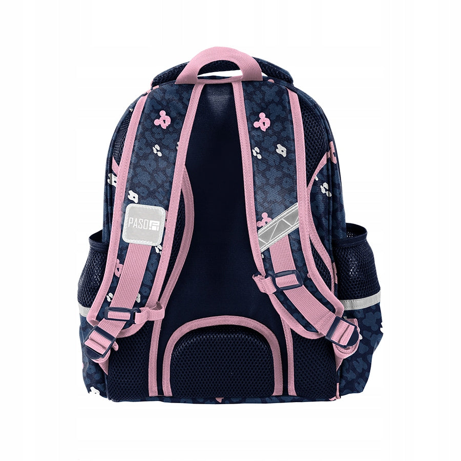 PREMIUM SCHOOL BACKPACK PASO MINNIE FOR GIRLS BASIC NAVY BLUE EAN (GTIN) 5903162114378