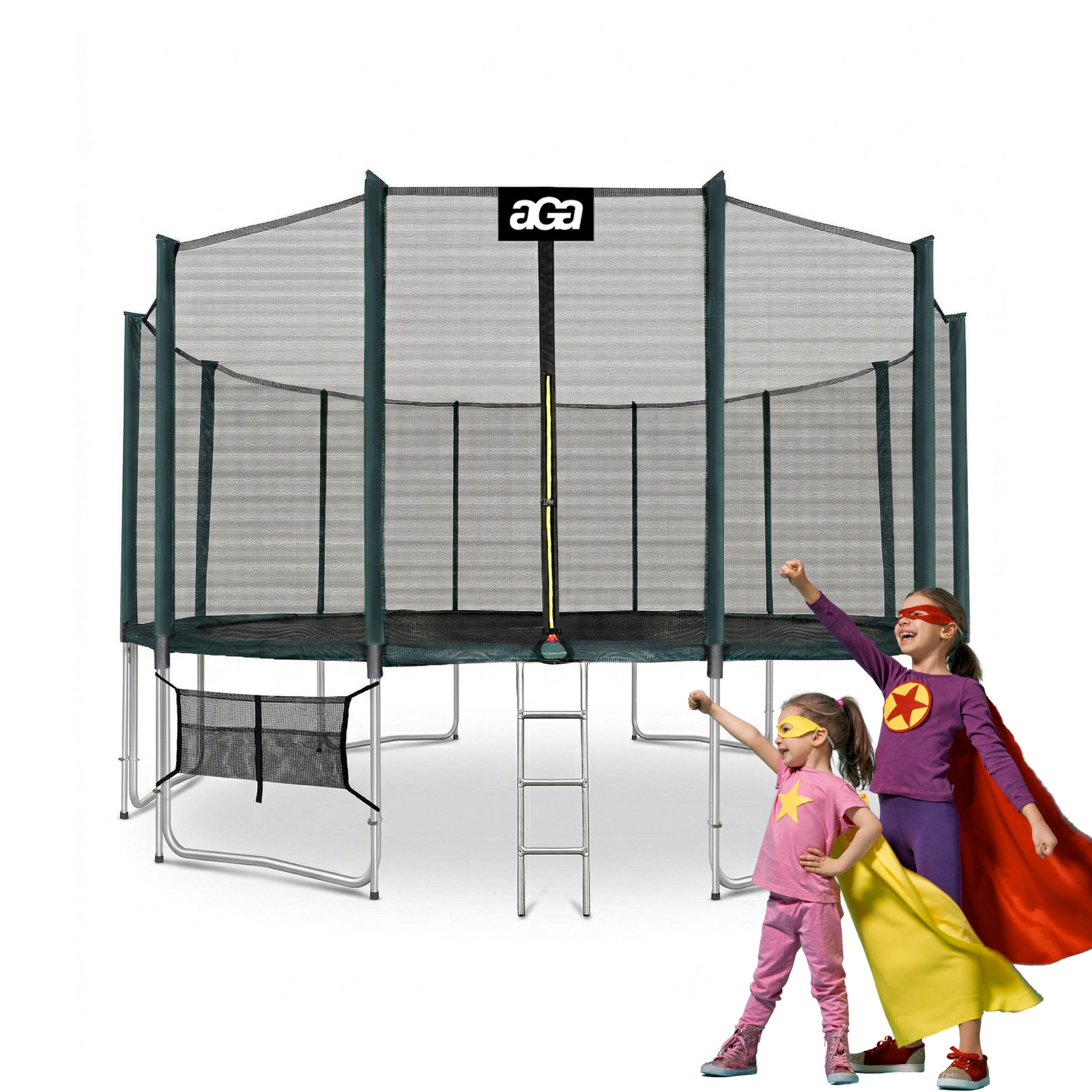PREMIUM Trampoline SPORT PRO 500 cm 16FT Aga Green DG MAX Safety
